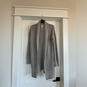 Gray Knit Cardigan